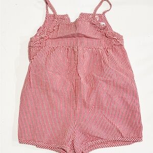 Zara Red Checkered Kids Romper